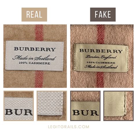 vintage burberry scarf real vs fake|genuine burberry label.